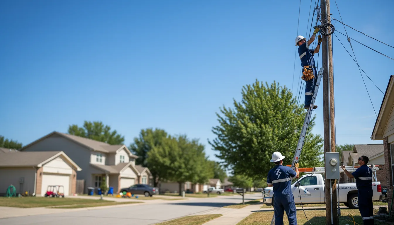 Residential electrician providing installation services in Childress, TX
